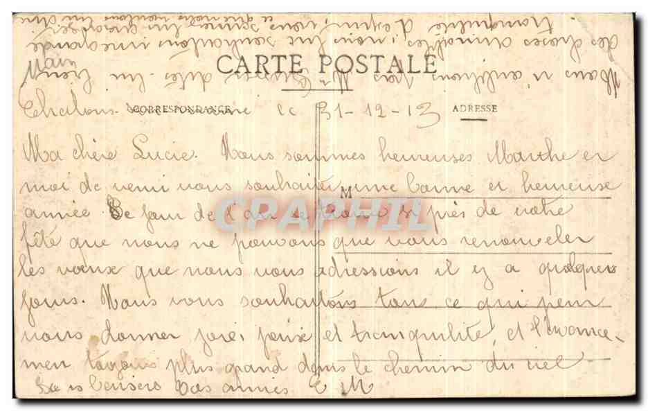 Châlons-sur-Marne — Derrière de la Caisse d'Epargne — éditeur inconnu — Rückseite
