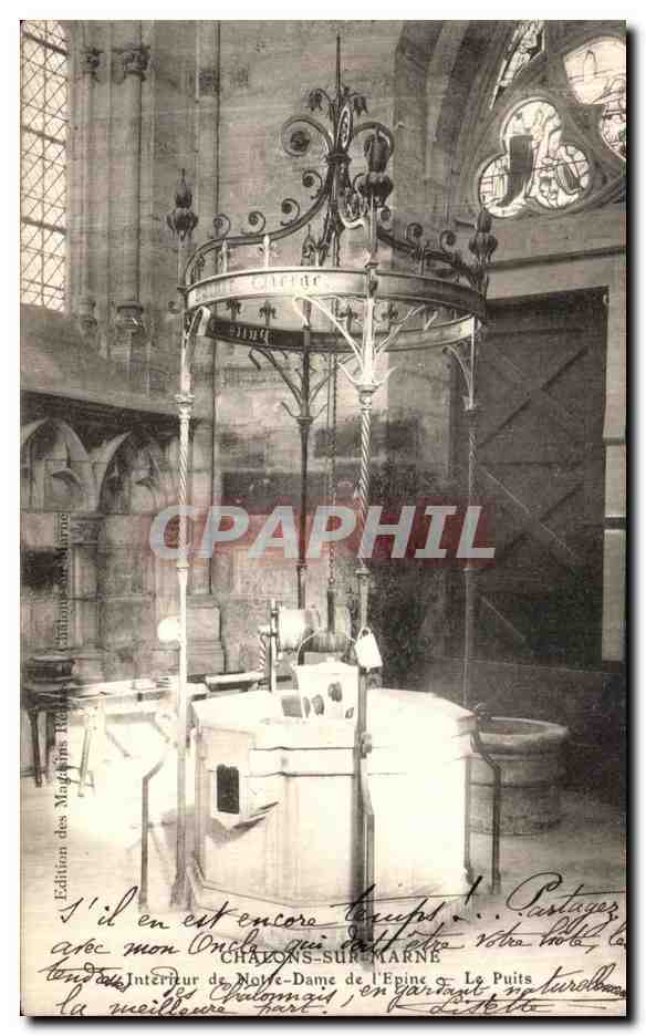 Intérieur de Notre-Dame de l'Épine — Le Puits — Édition des Magasins Réunis