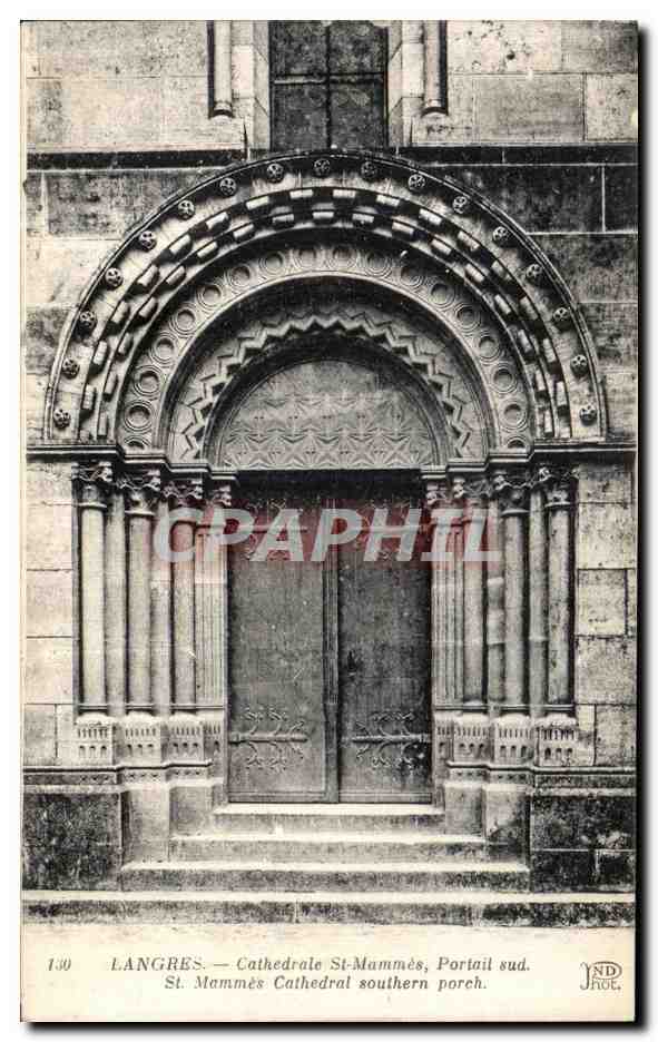 Langres — Cathédrale St-Mammès, Portail sud.