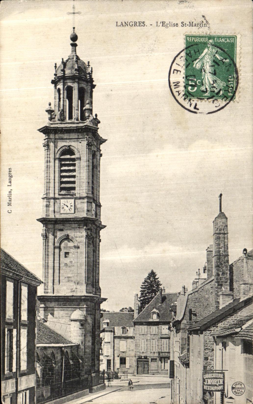 CPA Langres L Eglise St Martin
