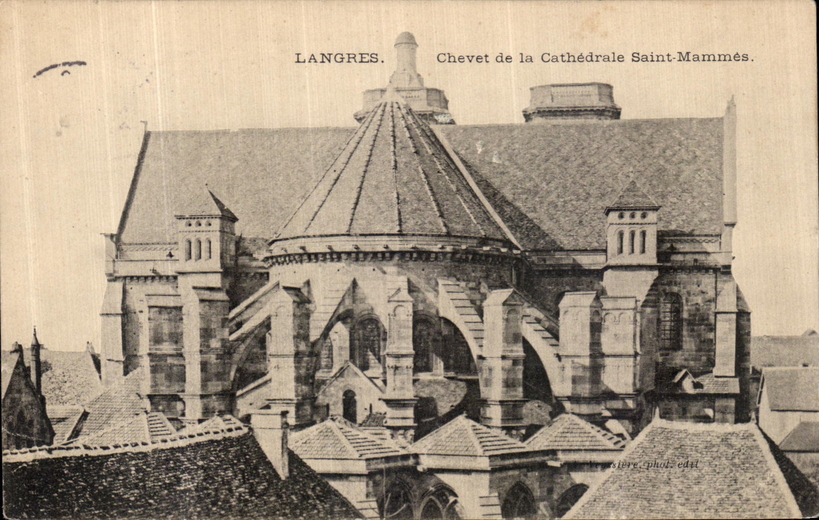 CPA Langres Chevet de la Cathedrale Saint Mammes