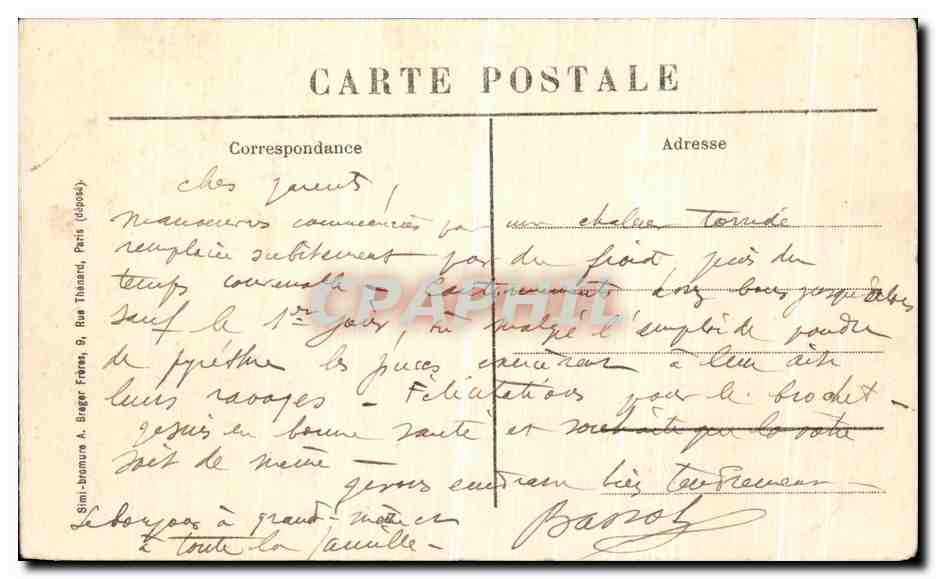 CPA Prauthoy Vue Generale prise du Clocher — Rückseite
