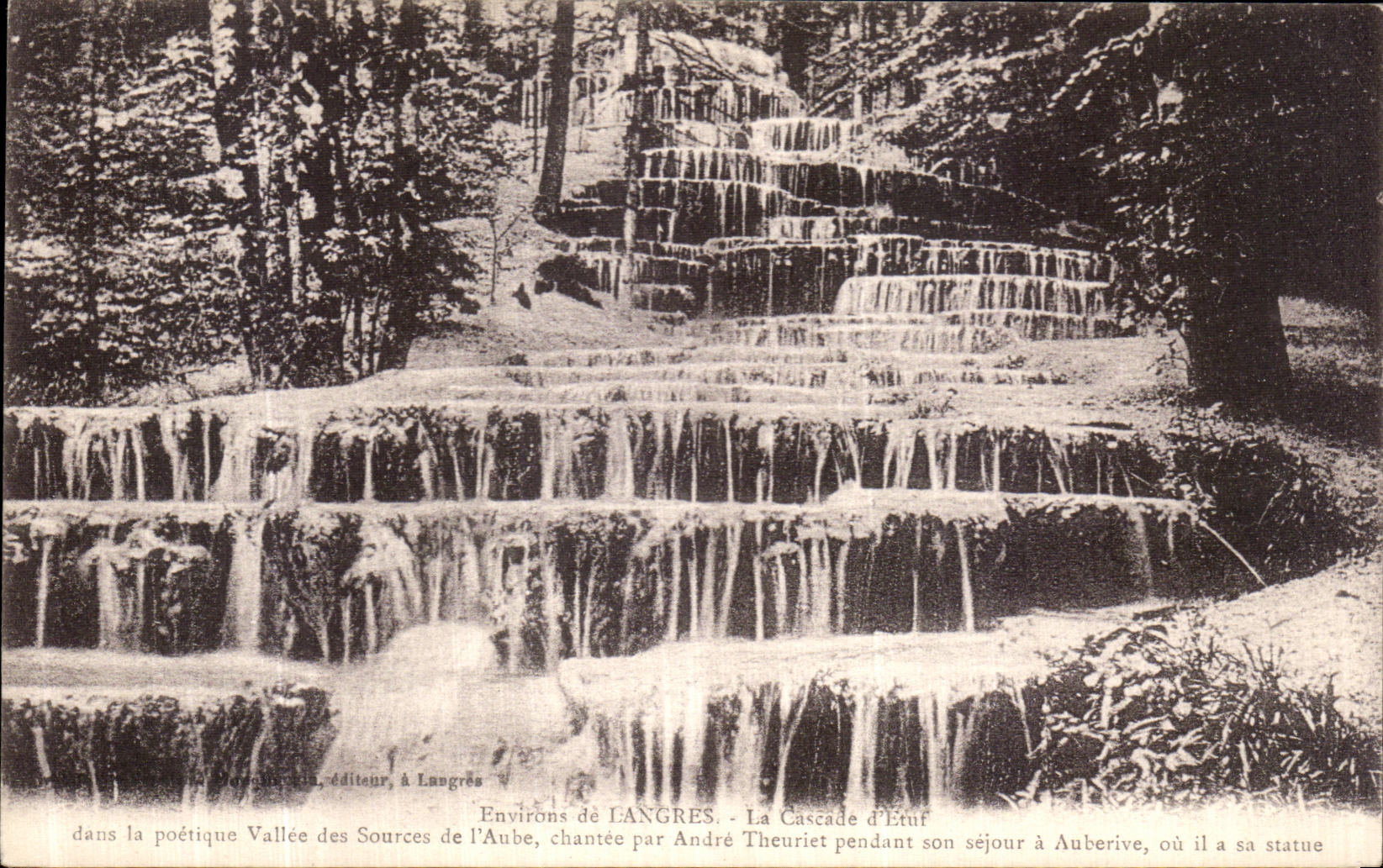 CPA Environs de langres La cascade d Etuf Vallee des sources de l Aube 