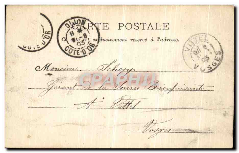 CPA Bourbonne les Bains Hopital — Rückseite
