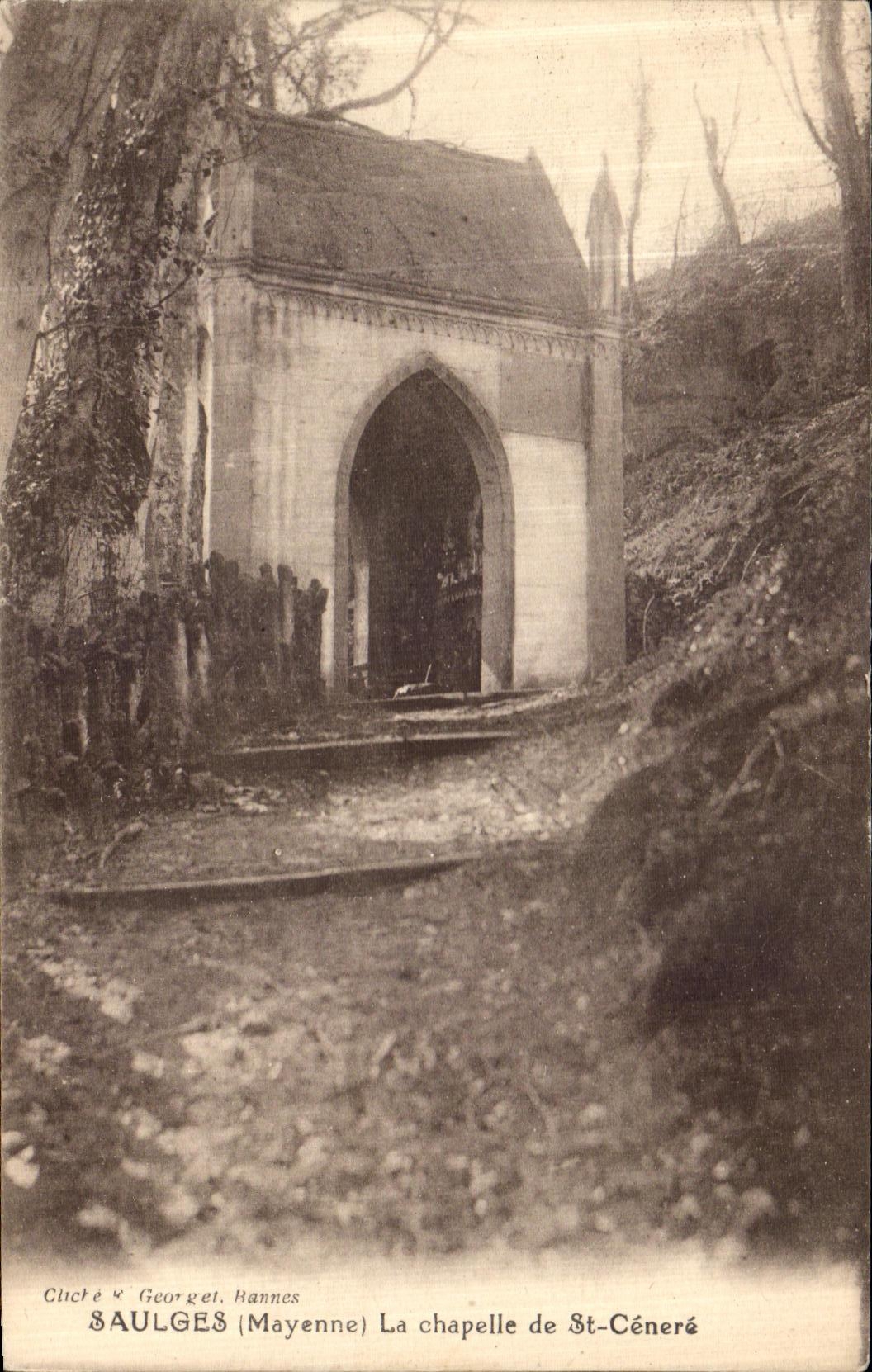 CPA Saulges Mayenne La Chapelle de St Cenere