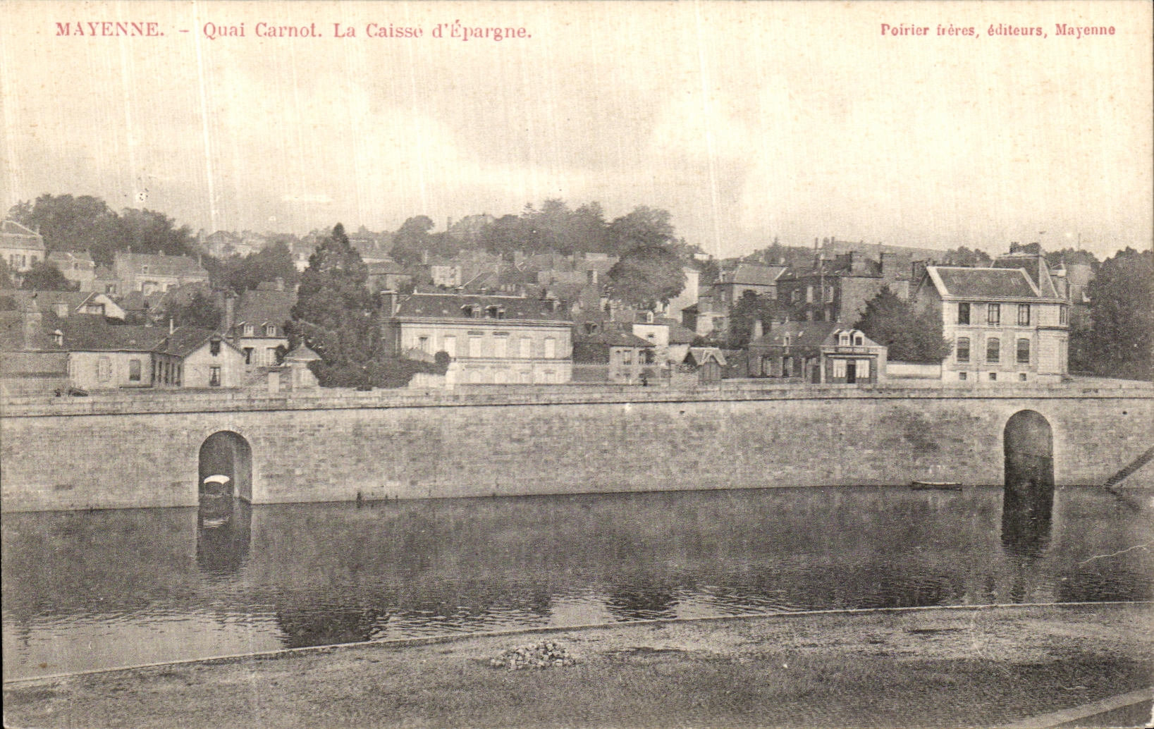 CPA Mayenne Quai Carnot La Caisse d Epargne