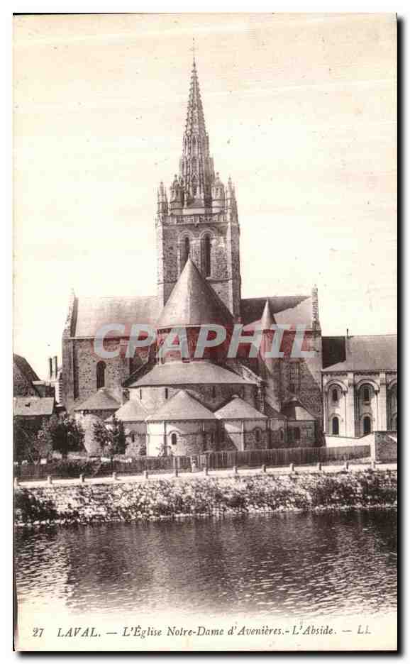 CPA Laval L Eglise Notre Dame d Avenieres L Abside