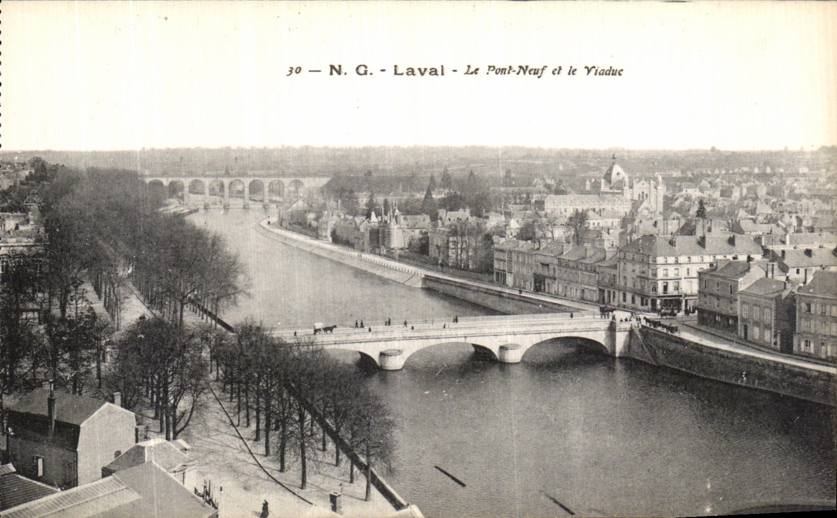 Laval - Le Pont-Neuf et le Viaduc — N.G. — n°30