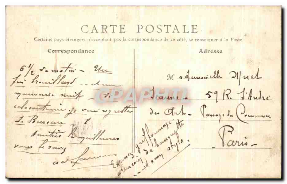 CPA Laval La Mayenne et la Vieux Chateau — Rückseite