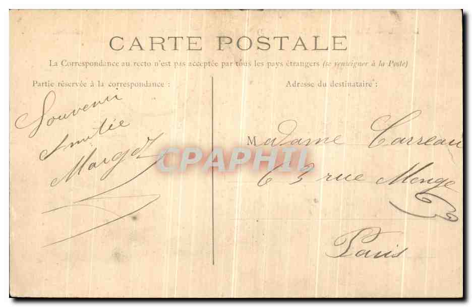 CPA Laval Vue Prise de la Perrine — Rückseite