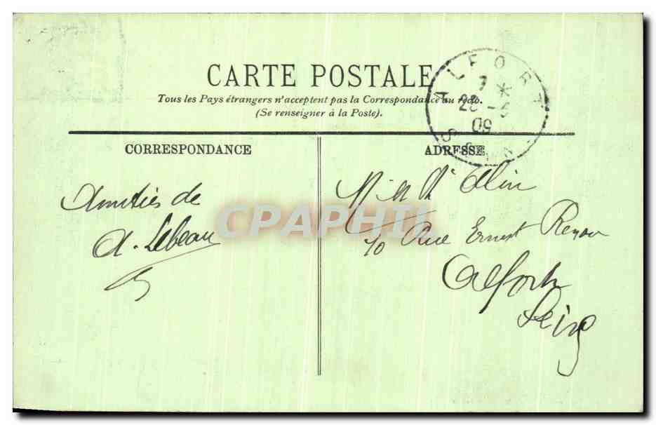 CPA Laval Vue Generale Prise du Jardin de la Perrine — Rückseite
