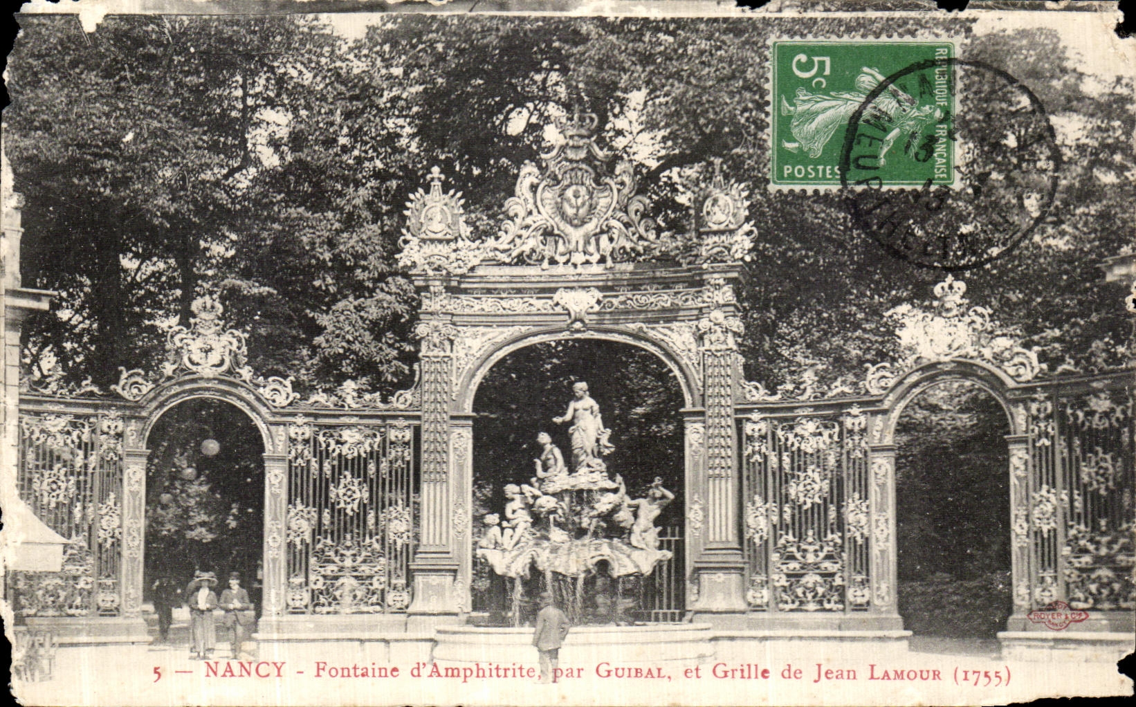 CPA Nancy Fontaine d Amphitrite et grille Jean Lmour
