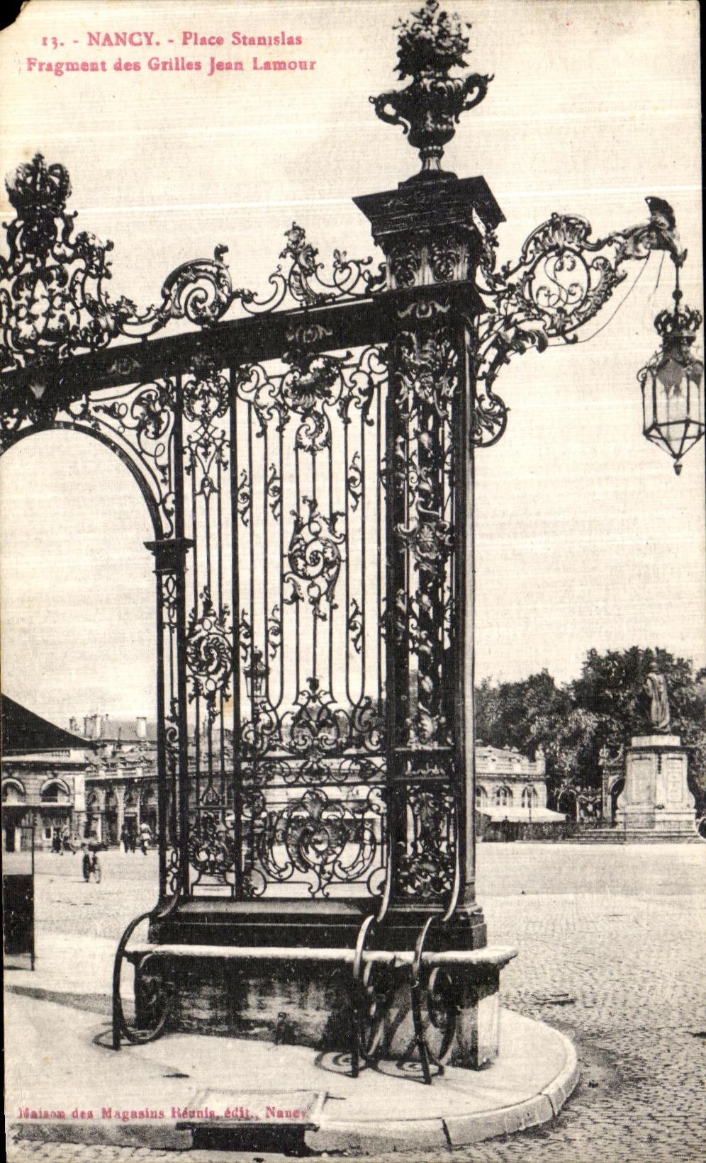 Nancy - Place Stanislas - Fragment des Grilles Jean Lamour