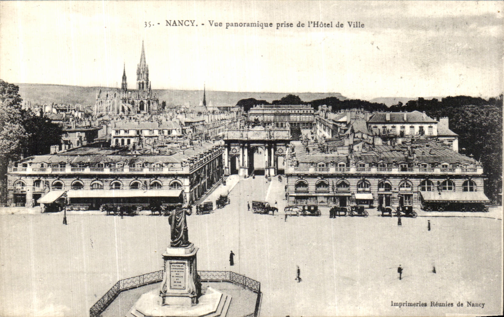 CPA Nancy Vue panoramique prise de l hotel de ville
