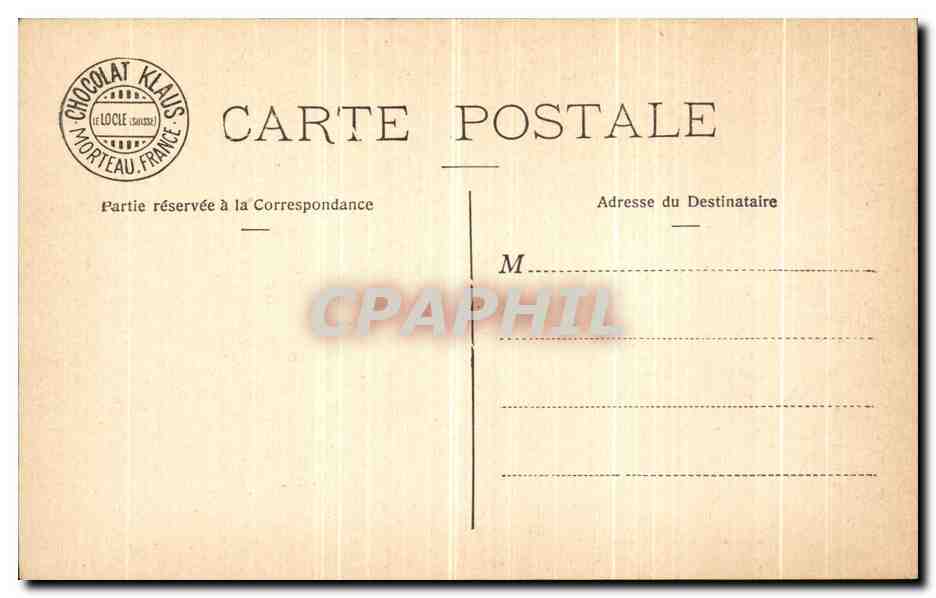 CPA Nancy Place Stanislas Chocolat Klaus — Verso
