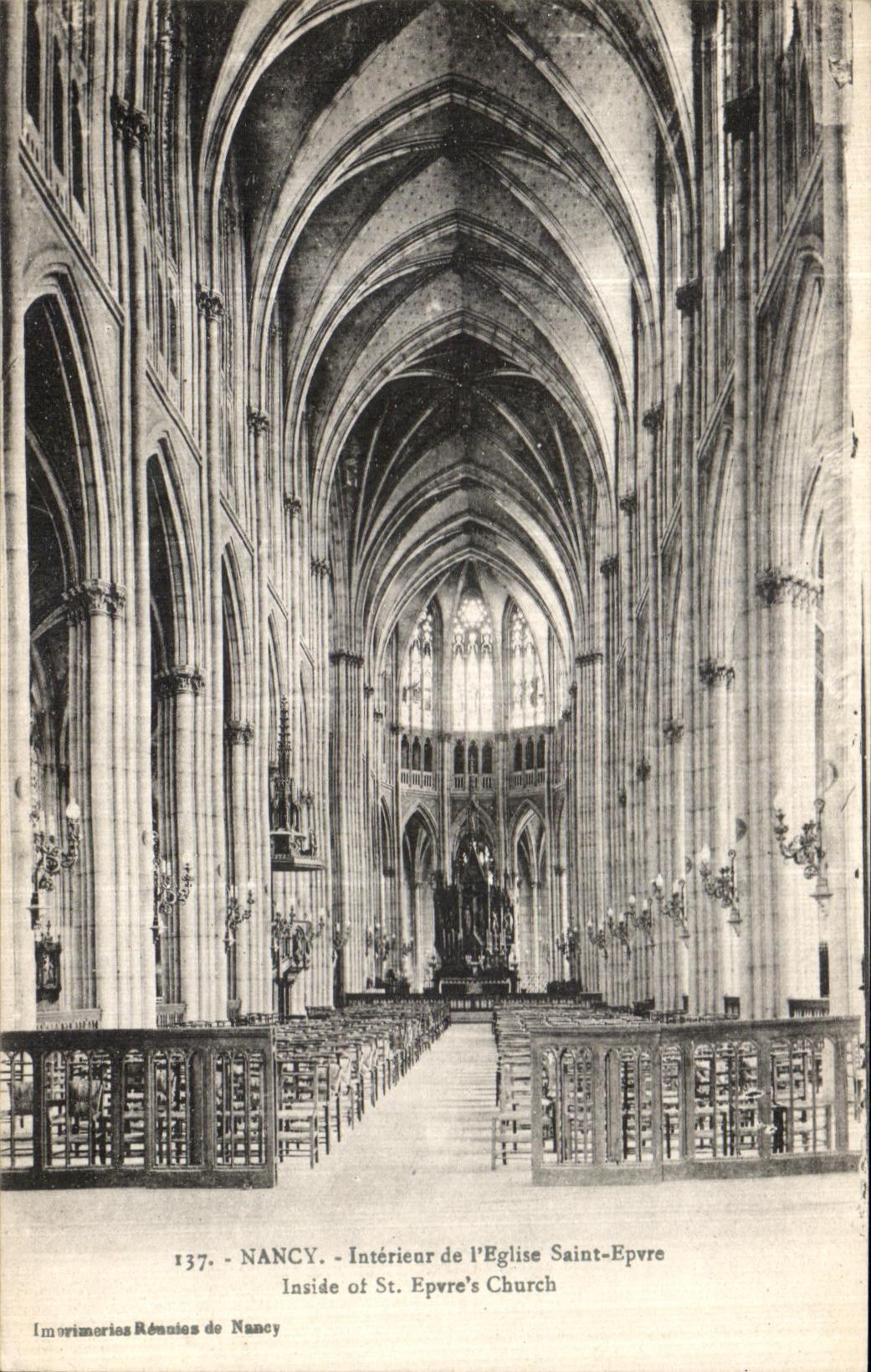 CPA Nancy Interieur de l Eglise Saint Epvre 