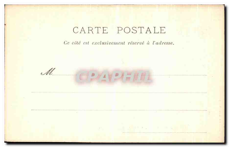 CPA Nancy Hemicycle Palais du Gouvernement — Verso