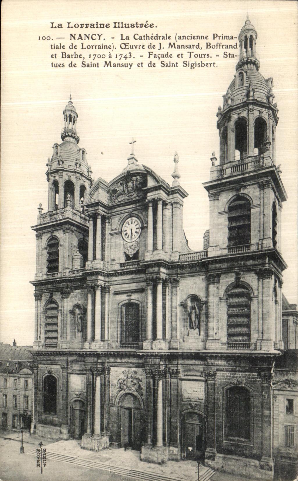 CPA Nancy La Cathedrale Facade et Tours