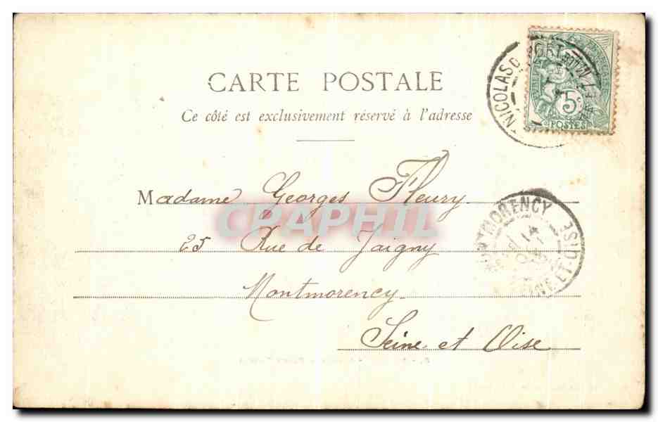 CPA Nancy Statue Place Thiers — Verso