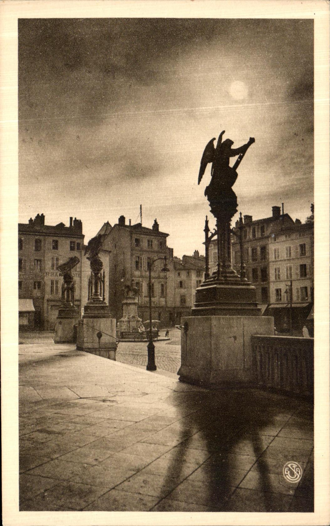 CPA Nancy Coucher de Soleil Place Saint Epvre