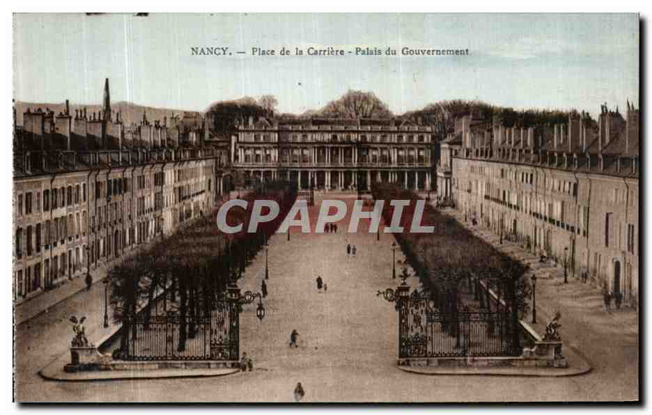 CPA Nancy Place de la Carriere Palais du Gouvernement