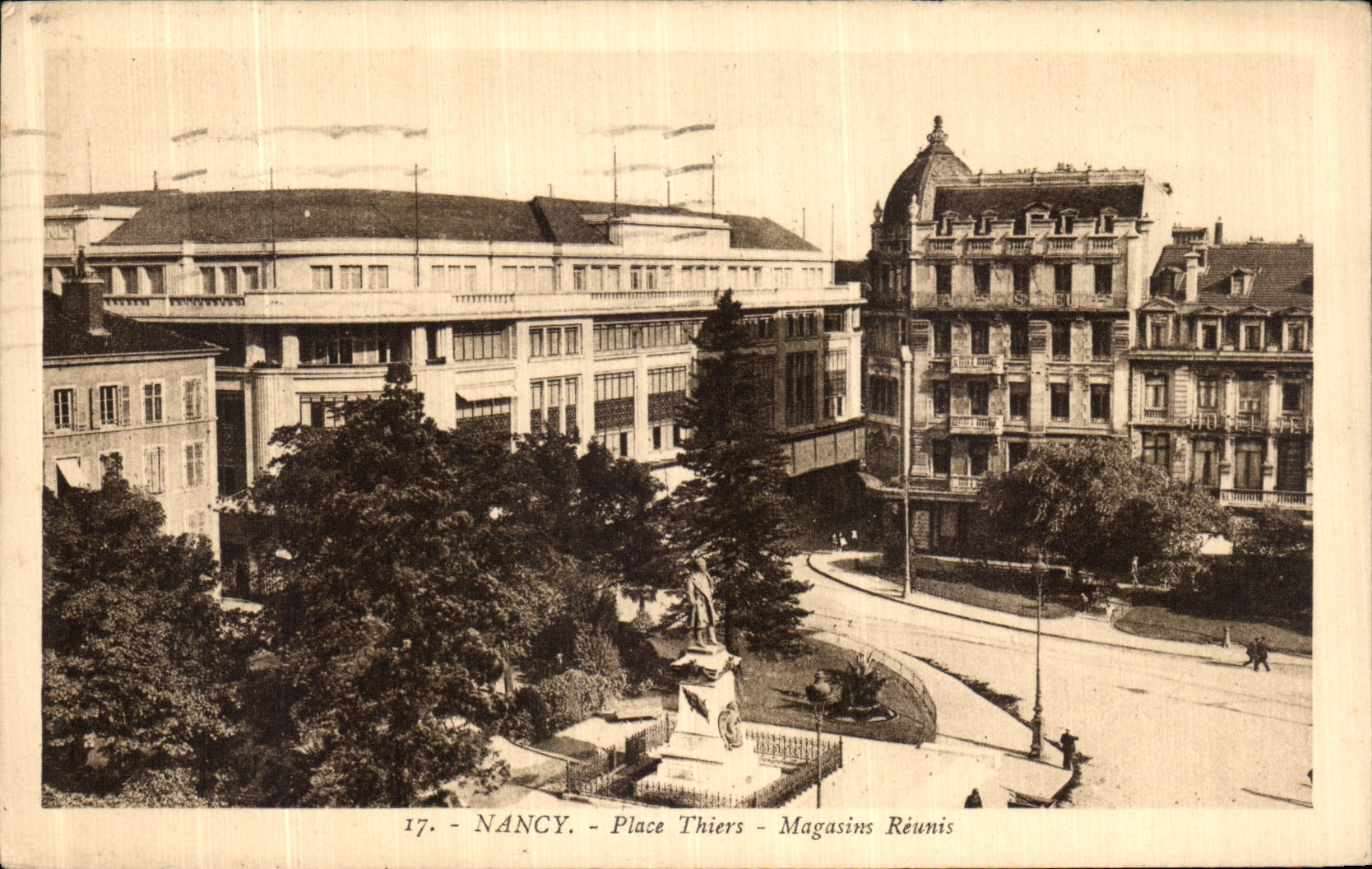 CPA Nancy Place Thiers Magasins Reunis