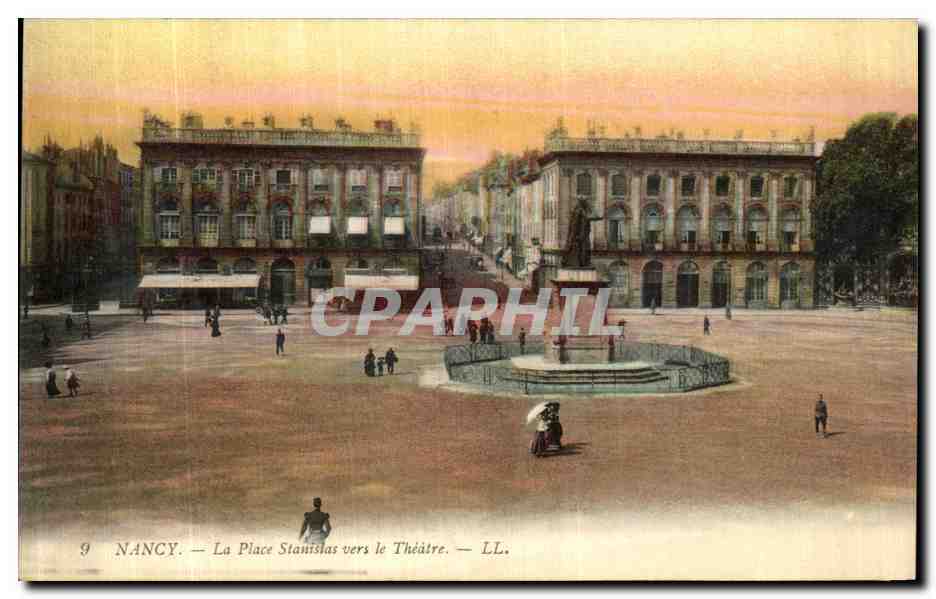 CPA Nancy La Palais Stanislas vers le Theatre