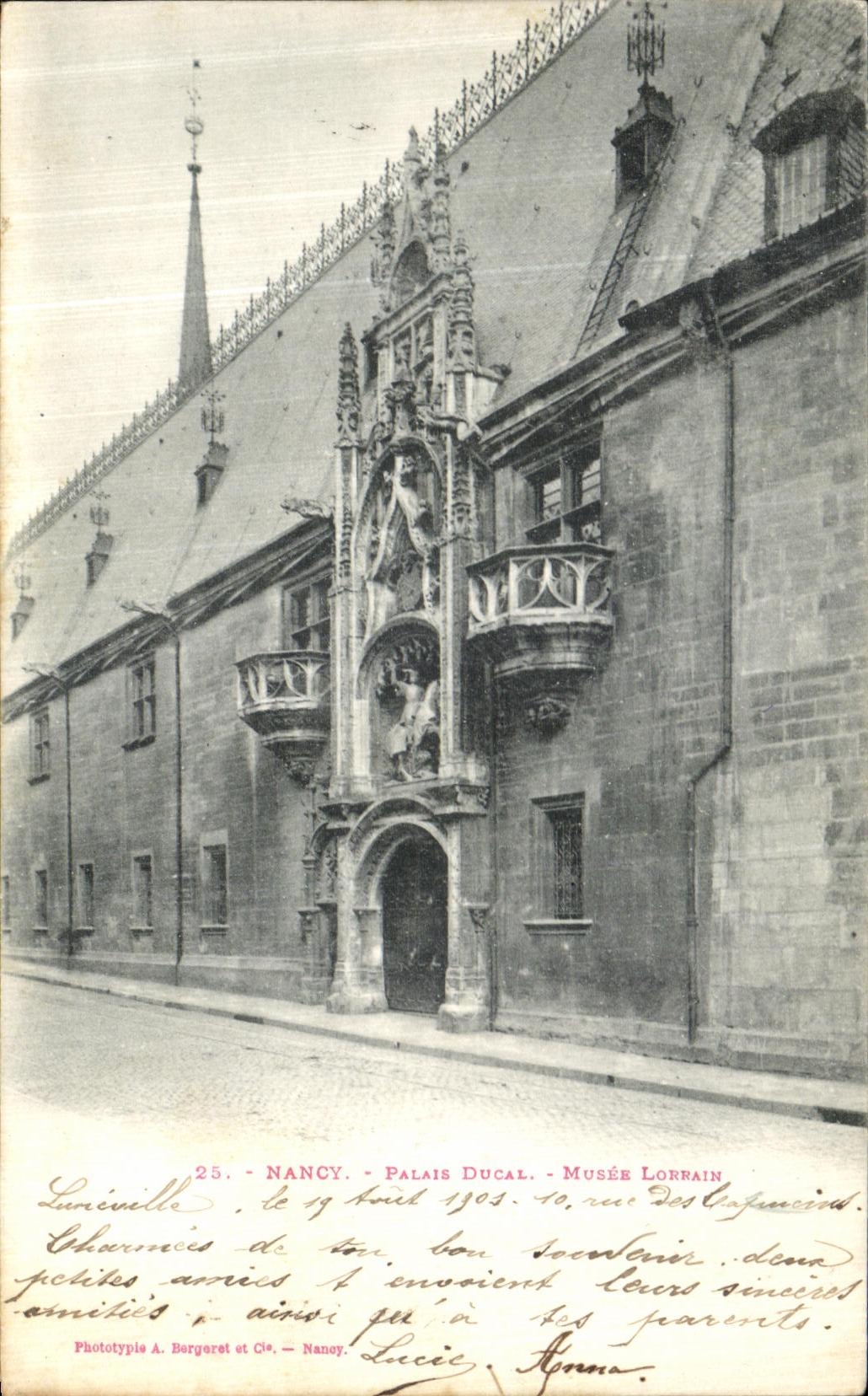 CPA Nancy Place Ducal Musee Lorrain