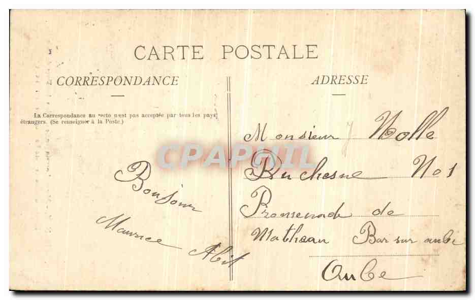CPA Nancy Musee Lorrain Ancien palais des ducs de Lorraine Entree d honneur dite La Porterie — Verso