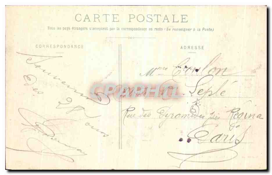 CPA Nancy Arc de Triomphe Vu De Place Carriere  — Verso
