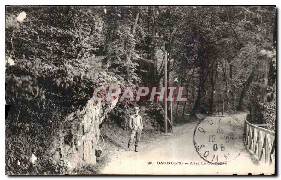 Bagnolles — Avenue du Dante — éditeur CPAPHIL, n°26