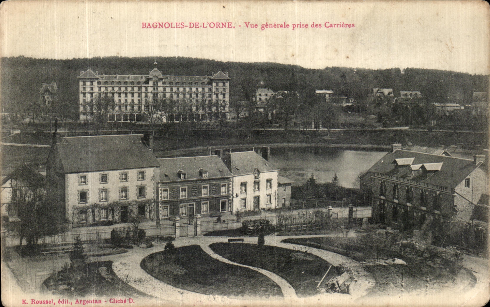 CPA Bagnoles De L Orne Vue Prise des Carrieres