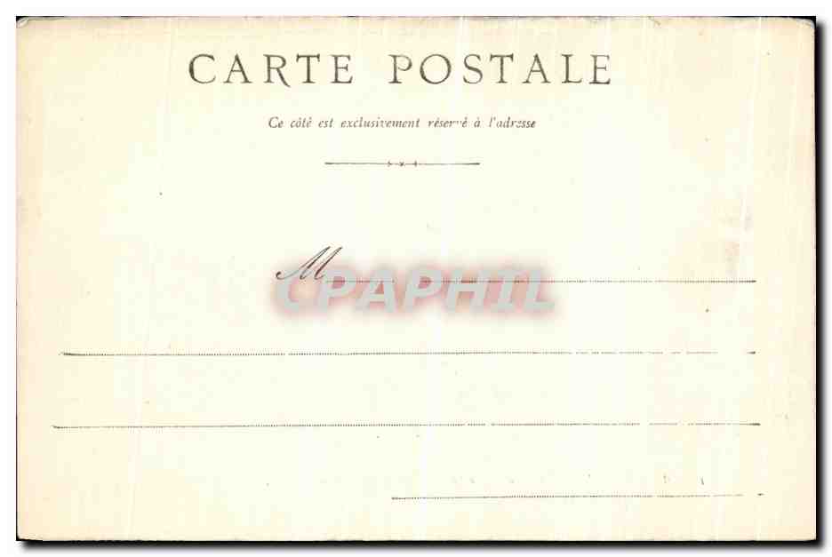 Cartolina d'epoca Bagnoles De L'Orne Vista Generale del Lago e dell'Hotel Grand — Verso
