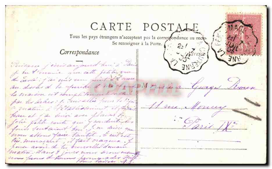 CPA Bagnoles De L Orne Tesse la Madeleine Vue prise de l abri Janolin  — Rückseite