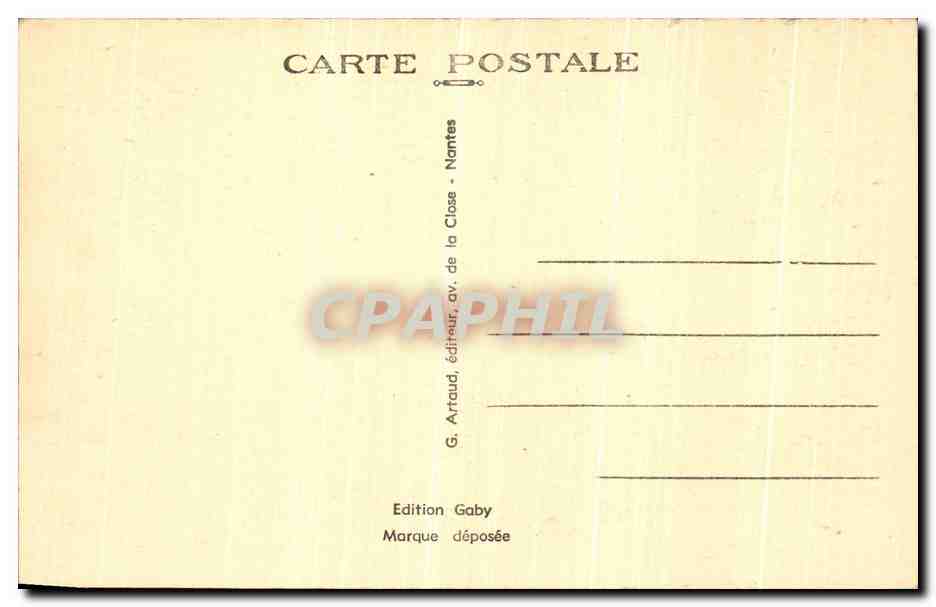Bagnolles-de-l'Orne (Orne) — Allée du Dante — Gaby — Verso