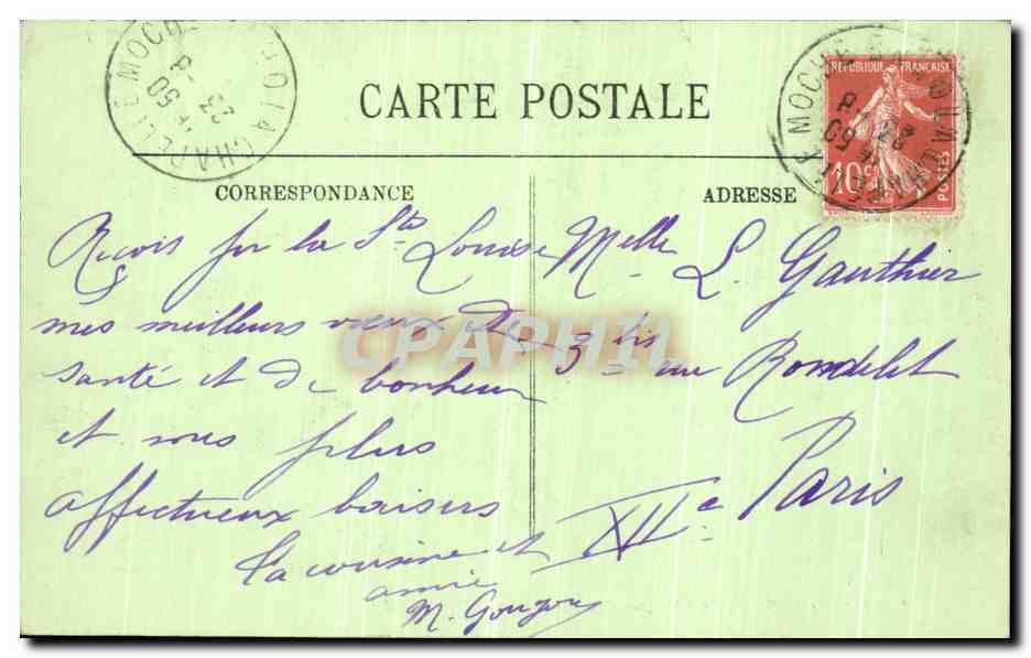 CPA Bagnoles De L Orne Vue Sur Le Grand Hotel  — Rückseite