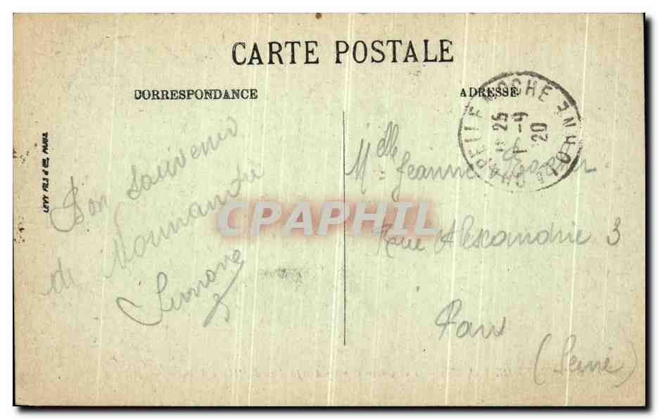 CPA Bagnoles de L Orne Vue Gerenale Prise des Jardins de l Hotel de Paris  — Rückseite
