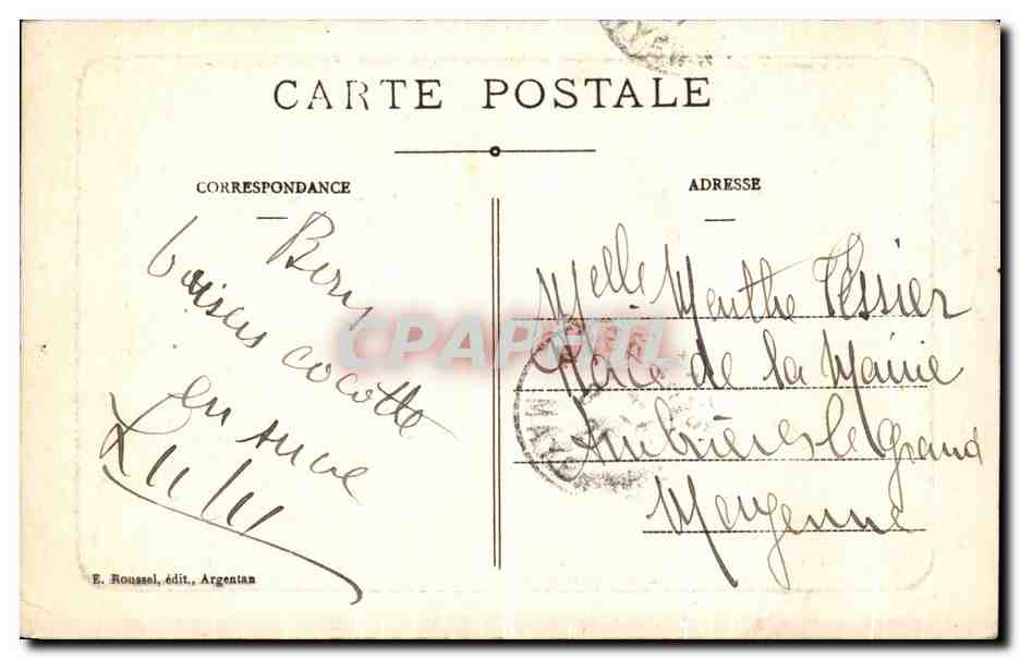 CPA Bagnoles de L Orne L Allee du Dante  — Rückseite