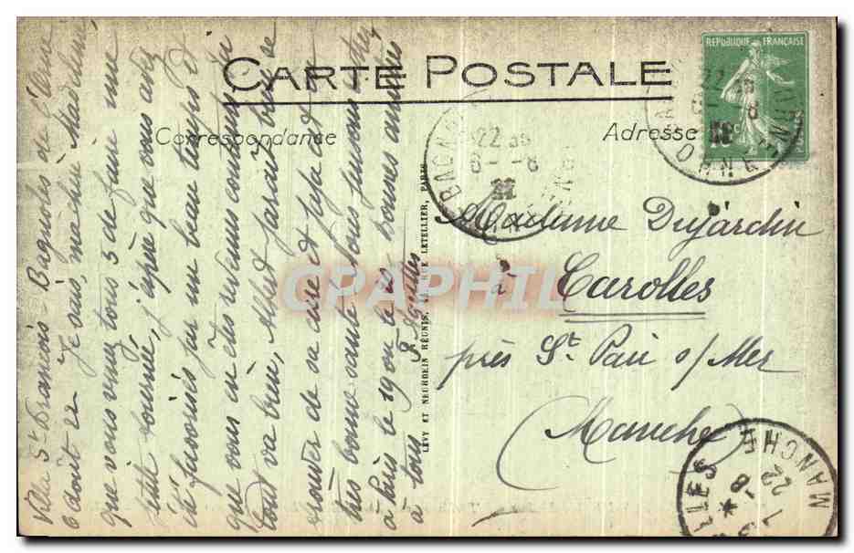 Bagnolles-de-l'Orne — L'Établissement Thermal — Le Kiosque aux Gâteaux — LL — Rückseite