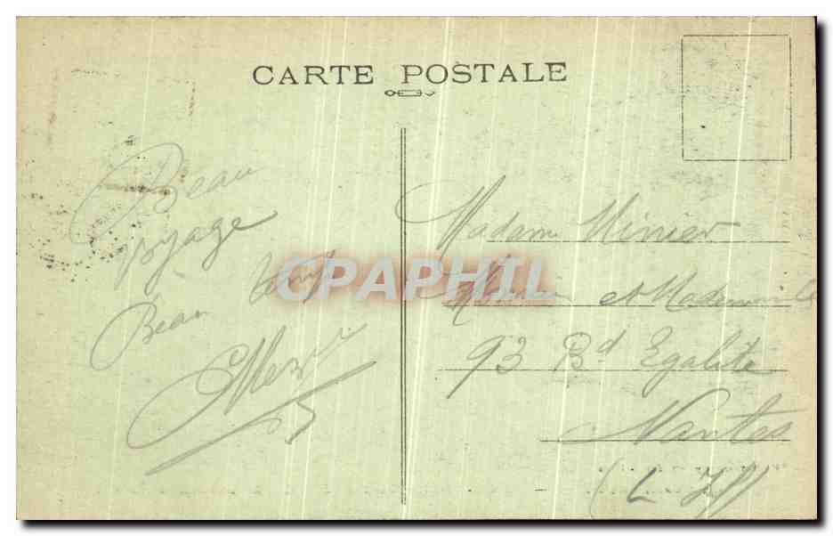 CPA Bagnoles de L Orne Cour de l Etablissement Thermal  — Rückseite