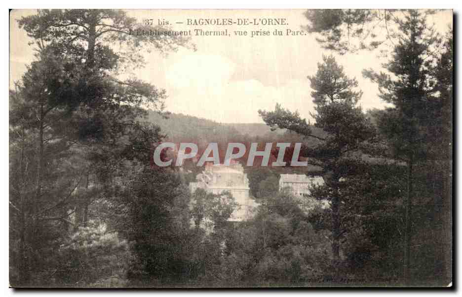 Bagnolles-de-l'Orne — Établissement Thermal, vue prise du Parc — 37 bis