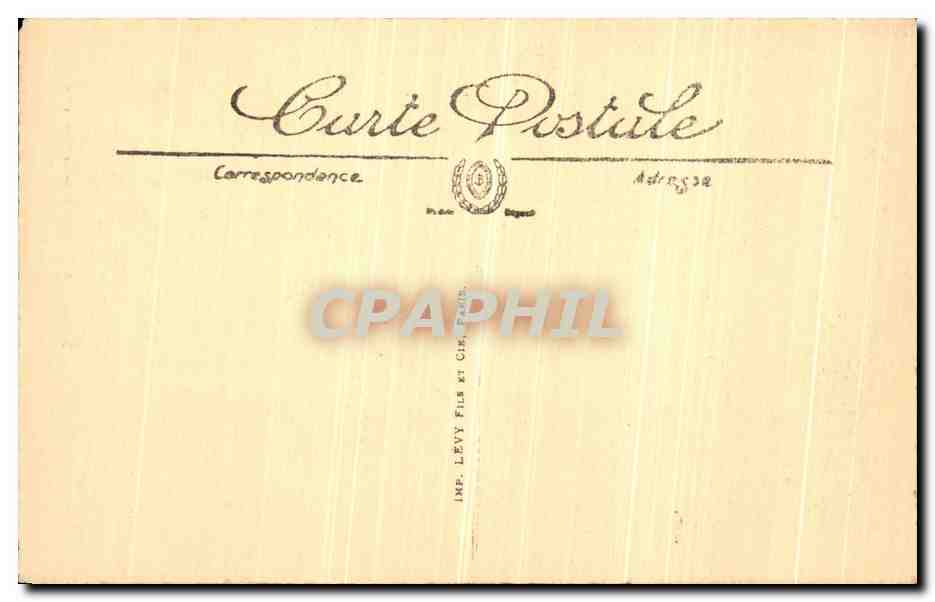 Bagnoles-de-l'Orne — Vue prise du Rocher au Chien — Édition Alleaume, n°128 — Verso