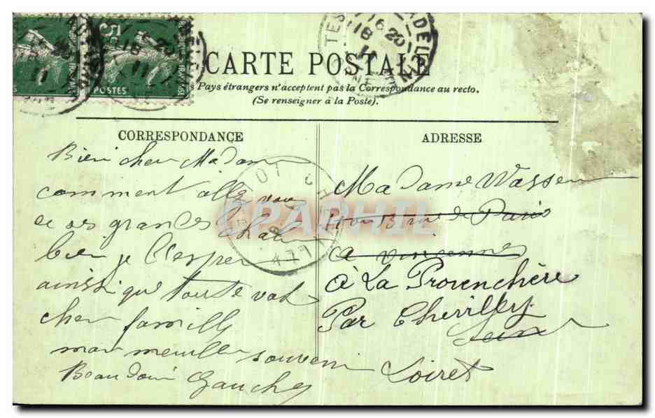 OLES-DE-L'ORNE — Una Vista del Parque del Establecimiento — LL. — Reverso