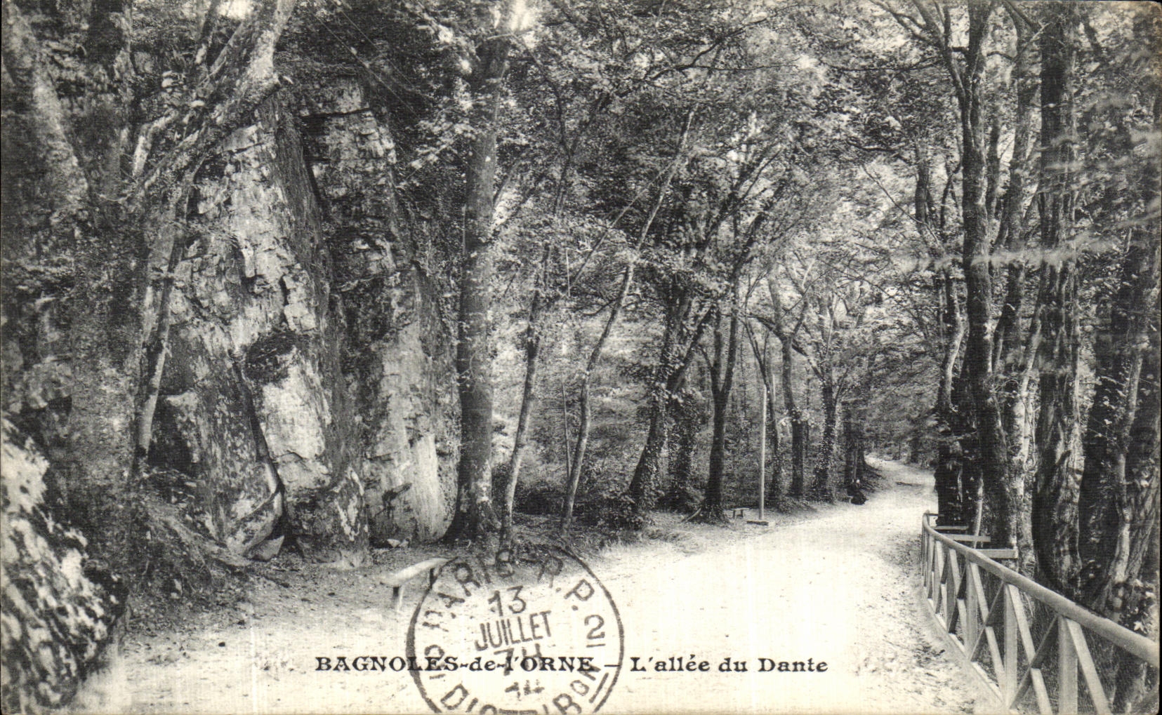Bagnolles-de-Torne — Die Dante-Allee — unbekannter Verlag, Seriennummer nicht sichtbar