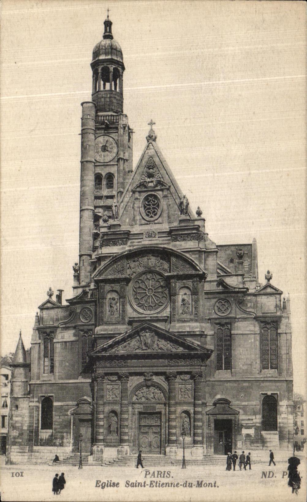 CPA Paris L Eglise Saint Etienne du Mont 