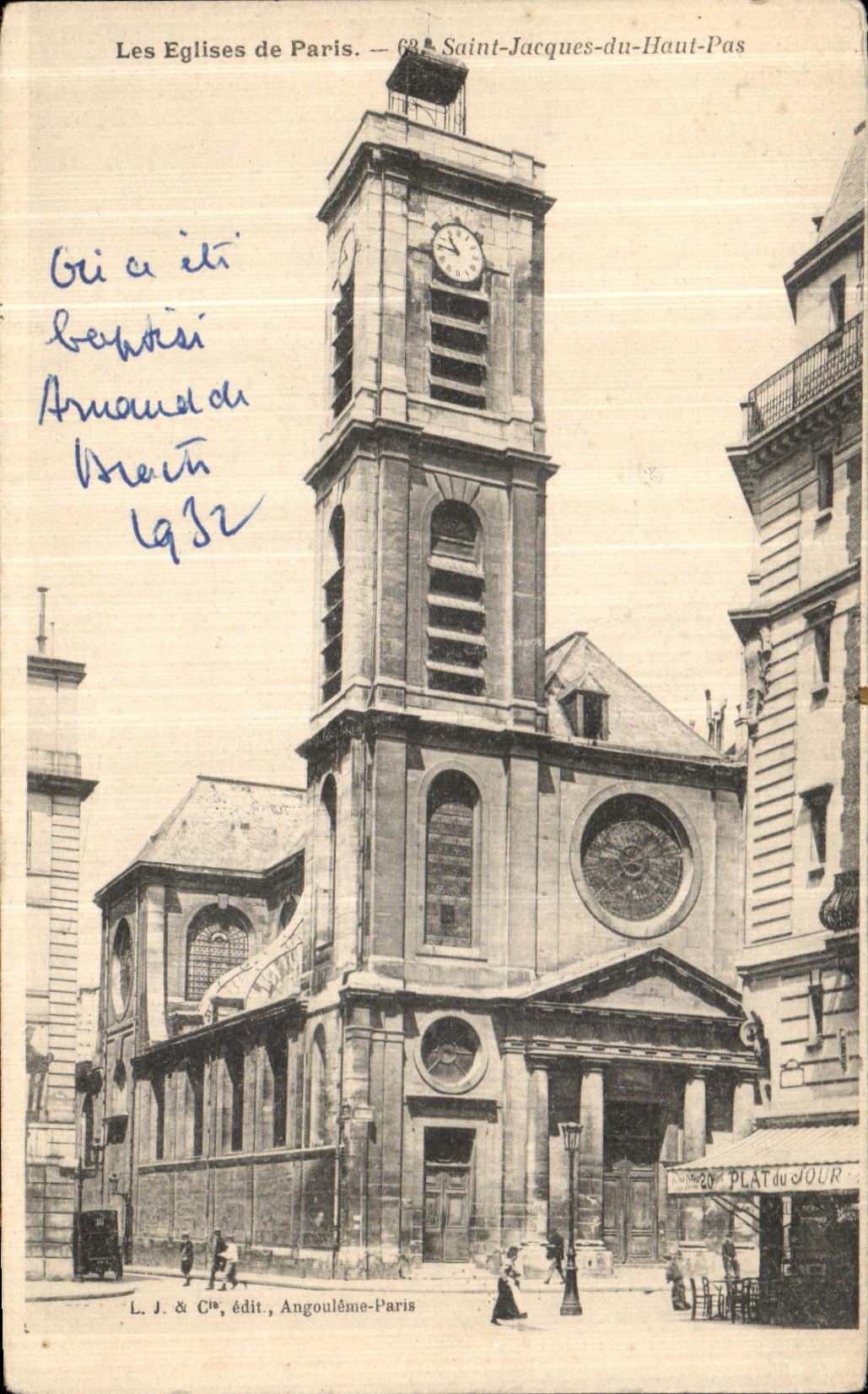 CPA Les Eglise Paris Saint Jacques Du Haut Pas