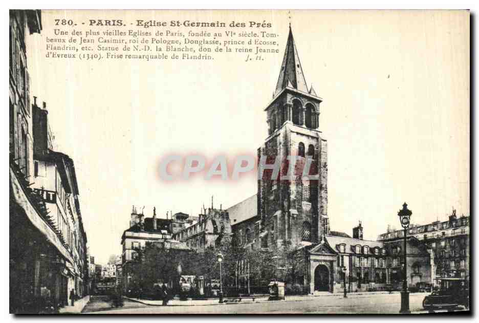 CPA Paris Eglise St Germen des Pres 