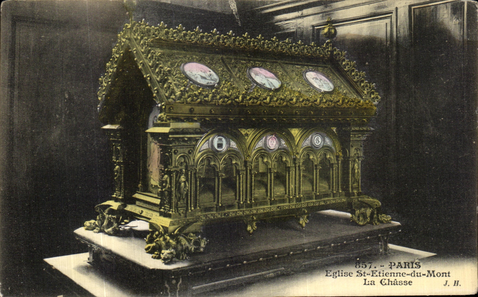 CPA Paris Eglise St Etienne Du Mont La Chasse