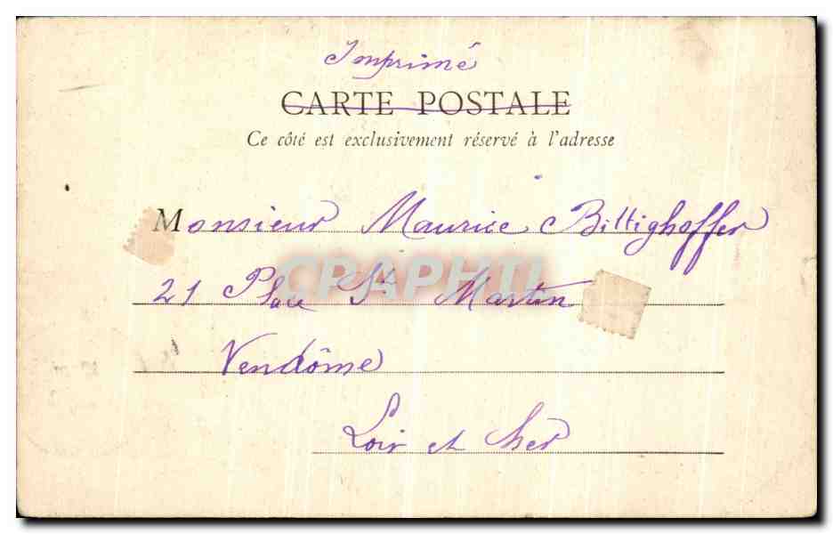 CPA Paris Place des Victoires Enfants — Rückseite