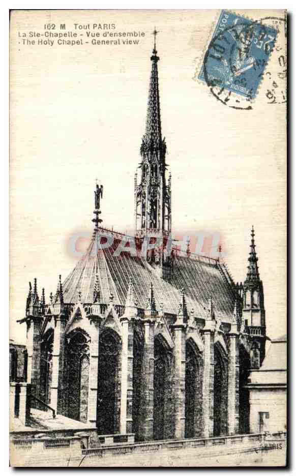 CPA Paris La Ste Chapelle Vue d ensemble 